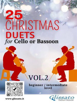 cover image of 25 Christmas Duets for Cello or Bassoon--VOL.2